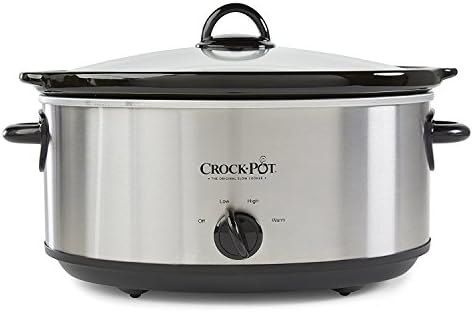 Crock-Pot 7 Quart Oval Manual Slow Cooker – Stainless Steel rx2