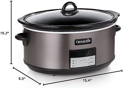 Crock-Pot 8 Quart Programmable Slow Cooker with Auto Warm vr1