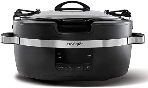 Crock-Pot Thermoshield 6 Quart Slow Cooker with Carry Handles k5y