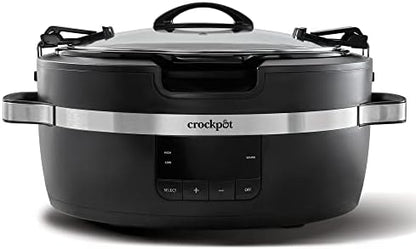 Crock-Pot Thermoshield 6 Quart Slow Cooker with Carry Handles k5y