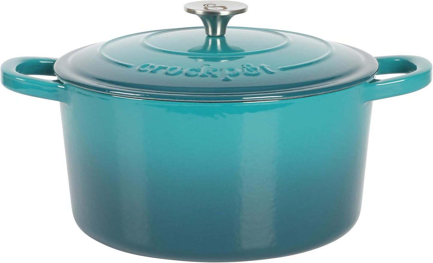 Crock-Pot 3 Quart Enameled Cast Iron Dutch Oven – Aqua ocg