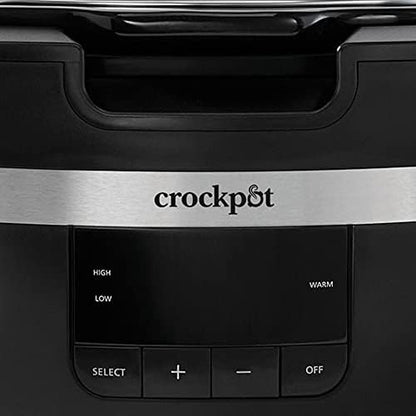 Crock-Pot Thermoshield 6 Quart Slow Cooker with Carry Handles k5y