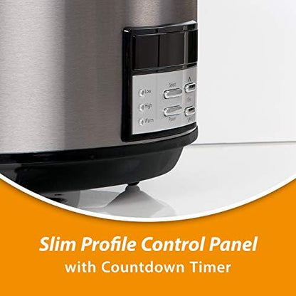 Crock-Pot 8 Quart Programmable Slow Cooker with Auto Warm vr1