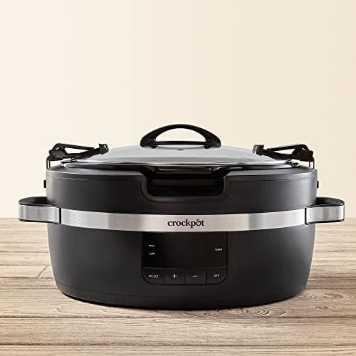 Crock-Pot Thermoshield 6 Quart Slow Cooker with Carry Handles k5y