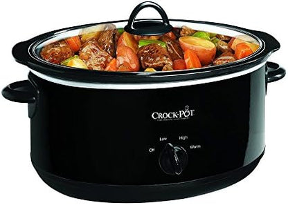 Crock-Pot 8 Quart Manual Slow Cooker – Black qfi