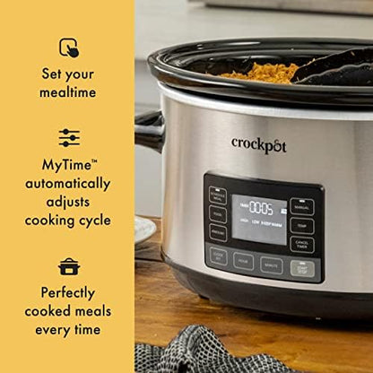 Crock-Pot 7 Quart Portable Programmable Slow Cooker with Timer 42i