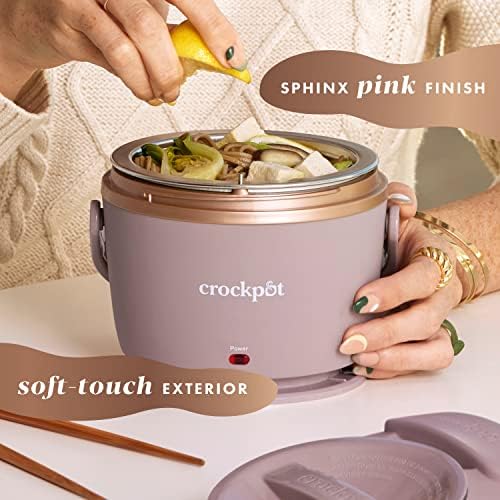 Crock-Pot Electric Lunch Box Food Warmer 20oz – Blush Pink n3m