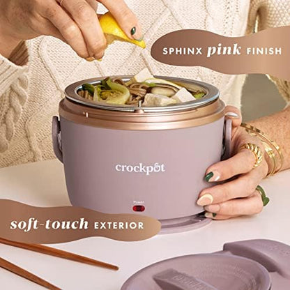 Crock-Pot Electric Lunch Box Food Warmer 20oz – Blush Pink n3m