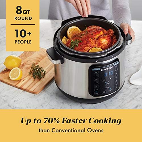 Crock-Pot 8 Quart Express Crock Multi-Use Pressure Cooker 6lo