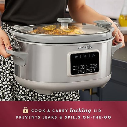 Crock-Pot 7 Quart Programmable Cook & Carry Slow Cooker ah7
