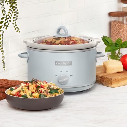 Crock-Pot 4.5 Quart Manual Slow Cooker – Macaroon Blue iq2