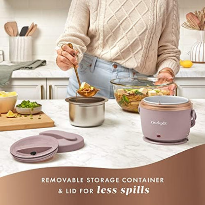 Crock-Pot Electric Lunch Box Food Warmer 20oz – Blush Pink n3m