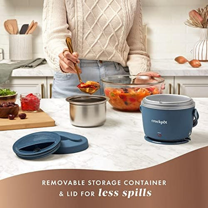 Crock-Pot Electric Lunch Box Food Warmer 20oz – Faded Blue kfj