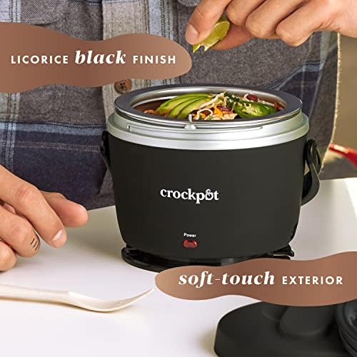 Crock-Pot Electric Lunch Box Food Warmer 20oz – Black a3y