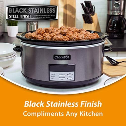 Crock-Pot 8 Quart Programmable Slow Cooker with Auto Warm vr1
