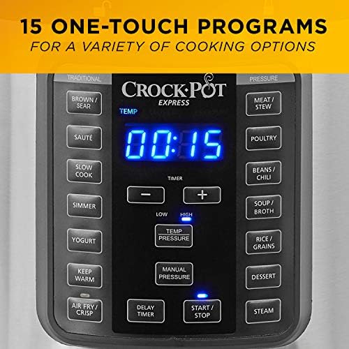 Crock-Pot Express Crisp 8 Quart 10-in-1 Pressure Cooker gq5