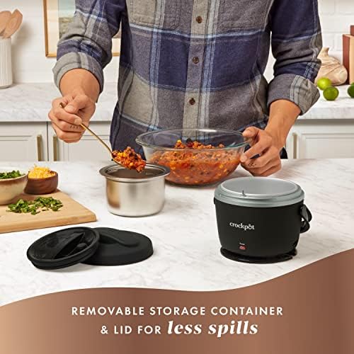 Crock-Pot Electric Lunch Box Food Warmer 20oz – Black a3y