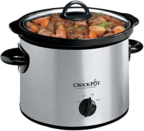 Crock-Pot 3 Quart Manual Slow Cooker – Silver ldc