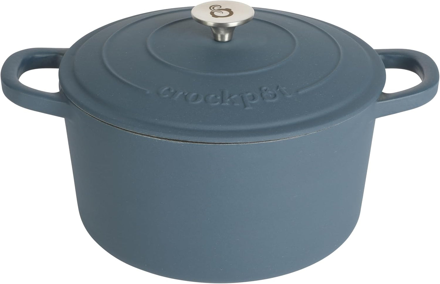 Crock-Pot 3 Quart Enameled Cast Iron Dutch Oven – Aqua ocg