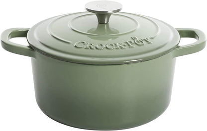 Crock-Pot 3 Quart Enameled Cast Iron Dutch Oven – Aqua ocg