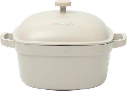 Crock-Pot 3 Quart Enameled Cast Iron Dutch Oven – Aqua ocg