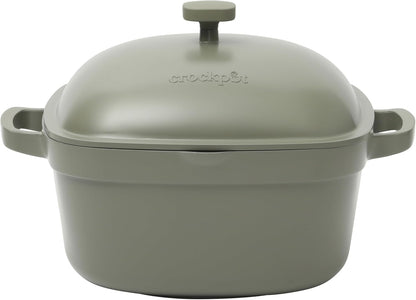 Crock-Pot 3 Quart Enameled Cast Iron Dutch Oven – Aqua ocg