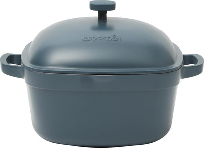 Crock-Pot 3 Quart Enameled Cast Iron Dutch Oven – Aqua ocg